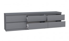 2.03.03.110.4 КАСТОР тумба 6 ящиков RU серая в Троицке - troick.ok-mebel.com | фото 3