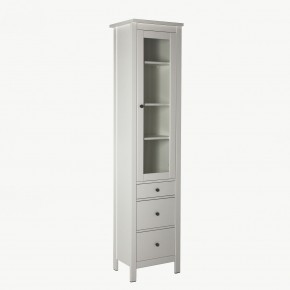 2.08.07.120.1 САГА шкаф с витриной 50 белый RU в Троицке - troick.ok-mebel.com | фото 2