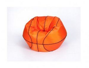Кресло-мешок Баскетбольный мяч большой оранжево-черное в Троицке - troick.ok-mebel.com | фото 2