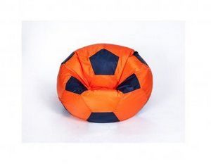 Кресло-мешок Мяч малый оранжево-черное в Троицке - troick.ok-mebel.com | фото 1