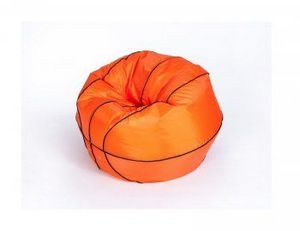 Кресло-мешок Баскетбольный мяч большой оранжево-черное в Троицке - troick.ok-mebel.com | фото 3