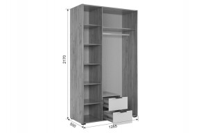 АДАМ К2 Спальный гарнитур (графит) в Троицке - troick.ok-mebel.com | фото 4