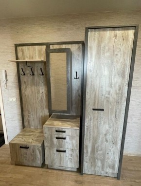 АМЕЛИ Прихожая (Дуб Юкон/Бетон темный) в Троицке - troick.ok-mebel.com | фото 2