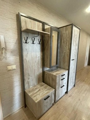 АМЕЛИ Прихожая (Дуб Юкон/Бетон темный) в Троицке - troick.ok-mebel.com | фото 4