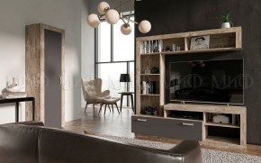 Ангара Шкаф 2-х створчатый (Графит/дуб юкон) в Троицке - troick.ok-mebel.com | фото 3