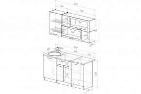 АНТИКА Кухонный гарнитур Стандарт (1600 мм) в Троицке - troick.ok-mebel.com | фото 2