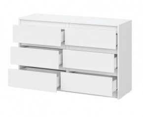АЙДЕН КМ06-1200 Комод 6 ящиков (белый) в Троицке - troick.ok-mebel.com | фото 2