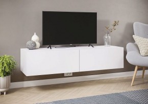АЙДЕН ТБН06-1400 Тумба ТВ подвесная (белый) в Троицке - troick.ok-mebel.com | фото 3