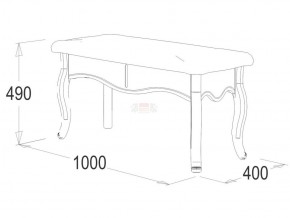 Банкетка 1000 Ольга-10 МДФ в Троицке - troick.ok-mebel.com | фото 2