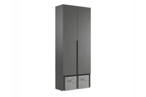 БАСКО Прихожая К1 (графит) в Троицке - troick.ok-mebel.com | фото 4
