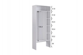 БАСКО Прихожая К1 (графит) в Троицке - troick.ok-mebel.com | фото 6