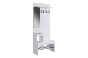 БАСКО Прихожая К4 (белое дерево) в Троицке - troick.ok-mebel.com | фото 2