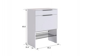 БАСКО Прихожая К8 (белое дерево) в Троицке - troick.ok-mebel.com | фото 6