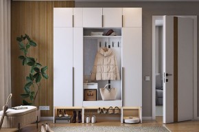 БАСКО Прихожая К9 (белое дерево) в Троицке - troick.ok-mebel.com | фото 2