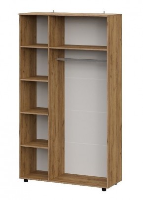 БАЙКАЛ Шкаф трехстворчатый (Графит/Дуб золотой) в Троицке - troick.ok-mebel.com | фото 2