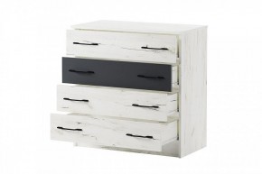БЕАТРИС Комод К800 (дуб крафт белый/антрацит) в Троицке - troick.ok-mebel.com | фото 3