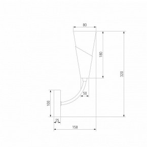 Бра Eurosvet Rhyton 60167/1 латунь в Троицке - troick.ok-mebel.com | фото 5