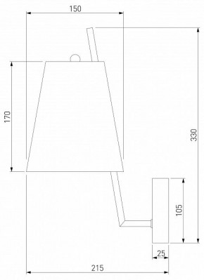 Бра Eurosvet Topanga 60173/1 латунь в Троицке - troick.ok-mebel.com | фото 5