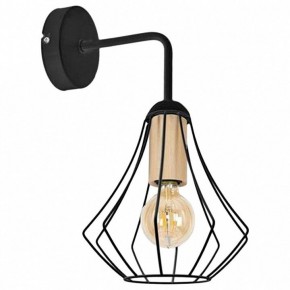 Бра Imex MD.9051 MD.9051-1-W-BK+WOOD в Троицке - troick.ok-mebel.com | фото