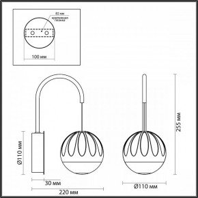 Бра Odeon Light Sono 5100/5WL в Троицке - troick.ok-mebel.com | фото 4