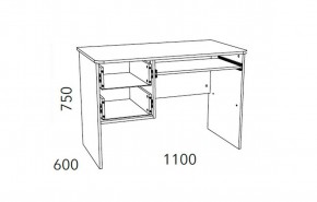 Детская Фанк Стол для компьютера НМ 009.19-05 М2 в Троицке - troick.ok-mebel.com | фото 3