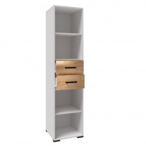 Детская Лючия Пенал ЛДСП Белый/Дуб крафт золотой в Троицке - troick.ok-mebel.com | фото 2