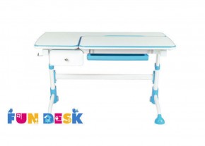 Парта-трансофрмер Amare Blue с выдвижным ящиком в Троицке - troick.ok-mebel.com | фото 4