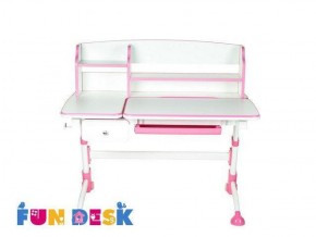 Парта-трансформер Amare II Pink с надстройкой и выдвижным ящиком в Троицке - troick.ok-mebel.com | фото 2