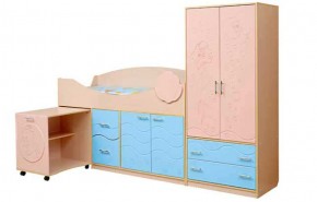Набор мебели для детской Юниор -12.2 (700*1860) МДФ матовый в Троицке - troick.ok-mebel.com | фото