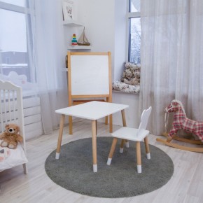 Детский комплект стол и стул «Мишка» Rolti Baby (белый/береза, массив березы/мдф) в Троицке - troick.ok-mebel.com | фото 4