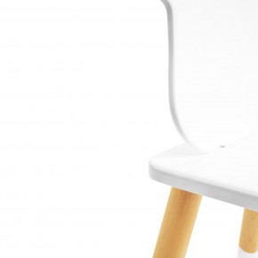 Детский комплект стол и стул «Мишка» Rolti Baby (белый/береза, массив березы/мдф) в Троицке - troick.ok-mebel.com | фото 5