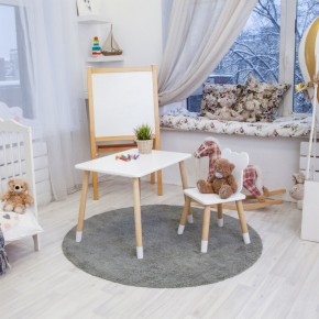 Детский комплект стол и стул «Мишка» Rolti Baby (белый/береза, массив березы/мдф) в Троицке - troick.ok-mebel.com | фото 6