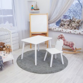 Детский комплект стол и стул «Облачко» Rolti Baby (белый/белый, массив березы/мдф) в Троицке - troick.ok-mebel.com | фото 2