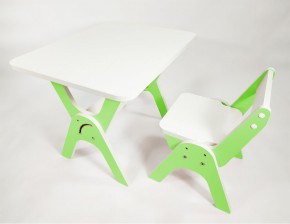 Детский растущий стол-парта и стул Я САМ "Умка" (Зеленый) в Троицке - troick.ok-mebel.com | фото