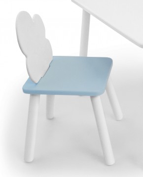 Детский стул Облачко (Белый/Голубой/Белый) в Троицке - troick.ok-mebel.com | фото