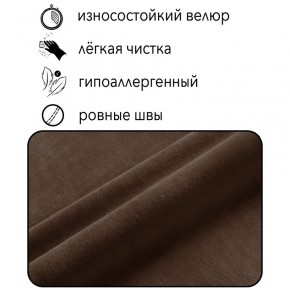 Диван Горизонт Д2-ВК (велюр коричневый) 1200 в Троицке - troick.ok-mebel.com | фото 4
