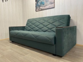 Диван Престиж-15 (НПБ+МДФ) велюр Sensey bottle green в Троицке - troick.ok-mebel.com | фото 3