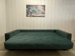 Диван Престиж-15 (НПБ+МДФ) велюр Sensey bottle green в Троицке - troick.ok-mebel.com | фото 4