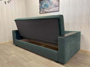 Диван Престиж-15 (НПБ+МДФ) велюр Sensey bottle green в Троицке - troick.ok-mebel.com | фото 5
