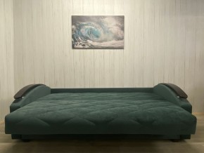 Диван Престиж-16 (НПБ+МДФ) велюр Sensey bottle green в Троицке - troick.ok-mebel.com | фото 3