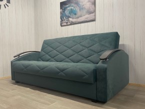 Диван Престиж-16 (НПБ+МДФ) велюр Sensey bottle green в Троицке - troick.ok-mebel.com | фото 4