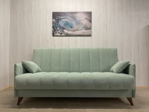 Диван Престиж-3 (НПБ) велюр Sensey mist green в Троицке - troick.ok-mebel.com | фото