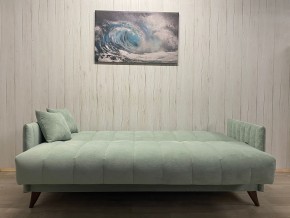 Диван Престиж-3 (НПБ) велюр Sensey mist green в Троицке - troick.ok-mebel.com | фото 3