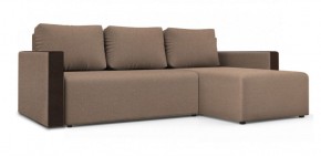 Диван угловой Алиса 3 Bahama BEIGE - Teos Dark Brown в Троицке - troick.ok-mebel.com | фото