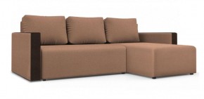 Диван угловой Алиса 3 Bahama GINGER - Teos Dark Brown в Троицке - troick.ok-mebel.com | фото