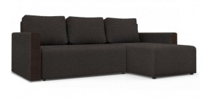 Диван угловой Алиса 3 Bahama GRAFIT - Teos Dark Brown в Троицке - troick.ok-mebel.com | фото