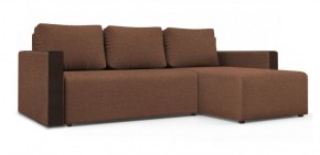 Диван угловой Алиса 3 Bahama HAZEL - Teos Dark Brown в Троицке - troick.ok-mebel.com | фото