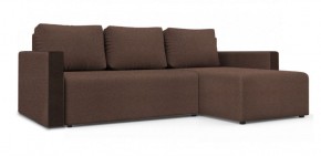 Диван угловой Алиса 3 Bahama PEBBLE - Teos Dark Brown в Троицке - troick.ok-mebel.com | фото