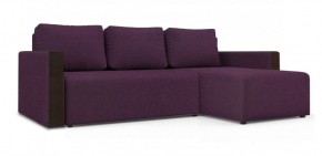 Диван угловой Алиса 3 Bahama VIOLET - Teos Dark Brown в Троицке - troick.ok-mebel.com | фото