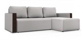 Диван угловой Алиса 3 Bahama WHITE - Teos Dark Brown в Троицке - troick.ok-mebel.com | фото